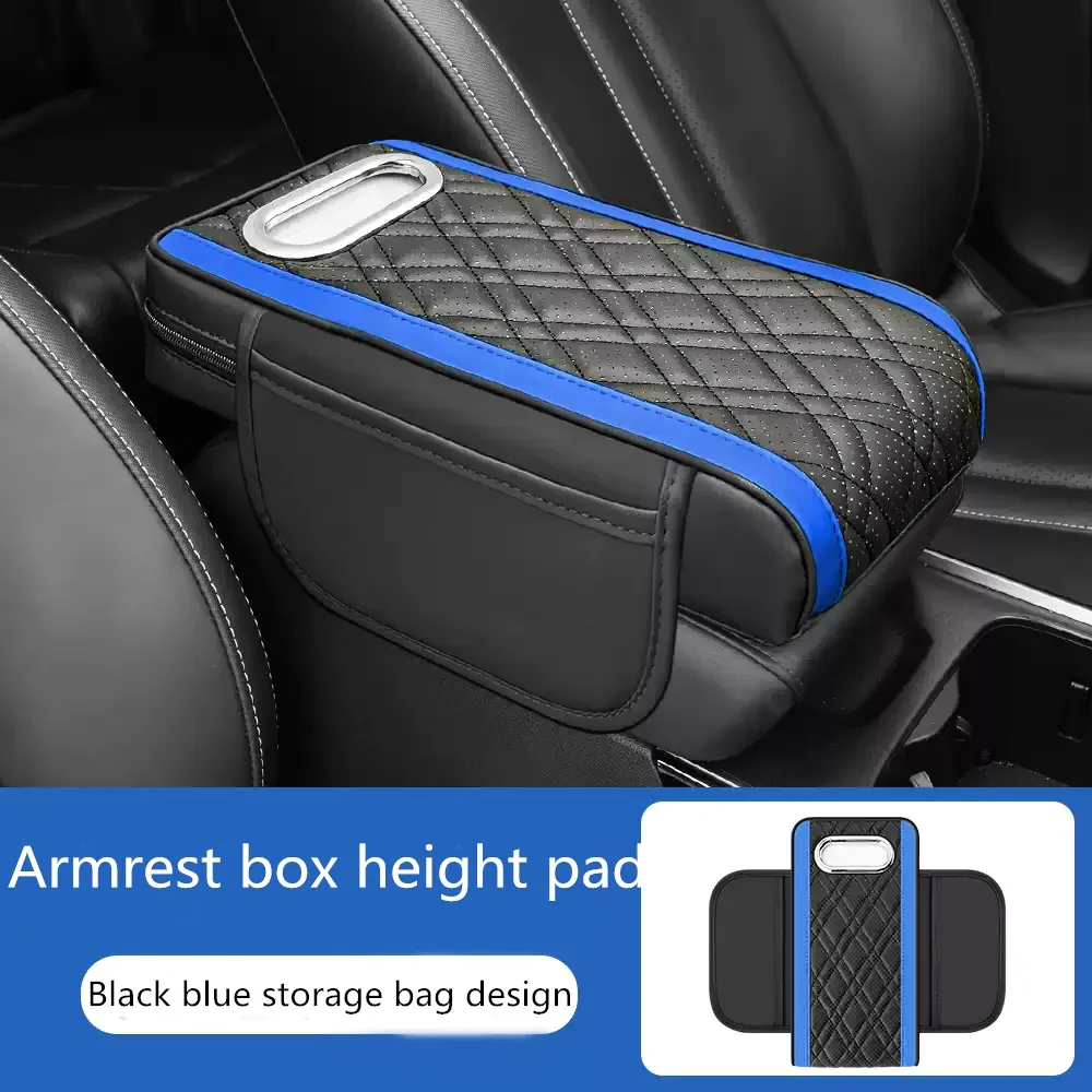 Car Armrest Storage Box Auto Console Side Extra Storage Boxes Multipurpose PU Leather Car Storage Organizer Front Seat With Side