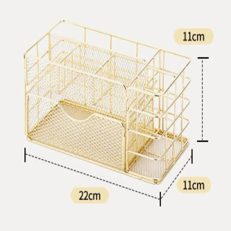 Space-Saving Nordic 3-Tier Metal Drawer Organizer for Office, Stationery, Cosmetics & Files - Stylish Storage Box