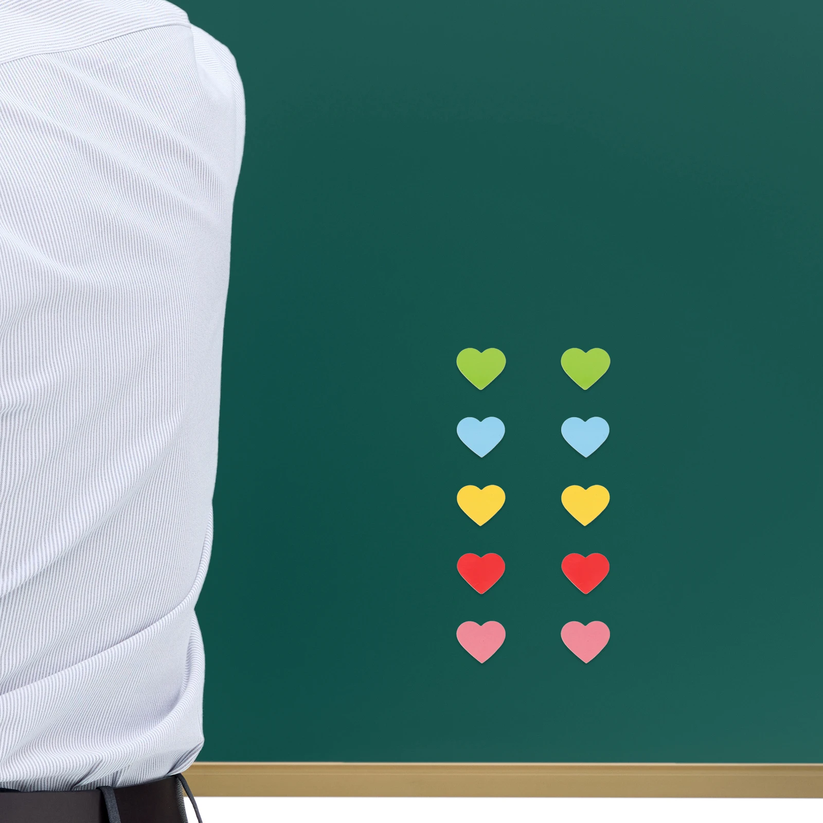 

100Pcs Heart Soft Magnets Flexible Decorative Magnets for Classroom Whiteboard Office Valentines Day Door Decoration