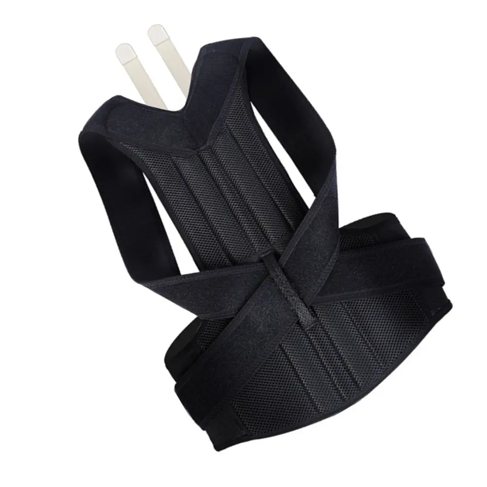 

Back Brace Adjustable Lumbar Support Belt Xxl Black Posture Corrector For Men Women Breathable Lightweight Pain Relief