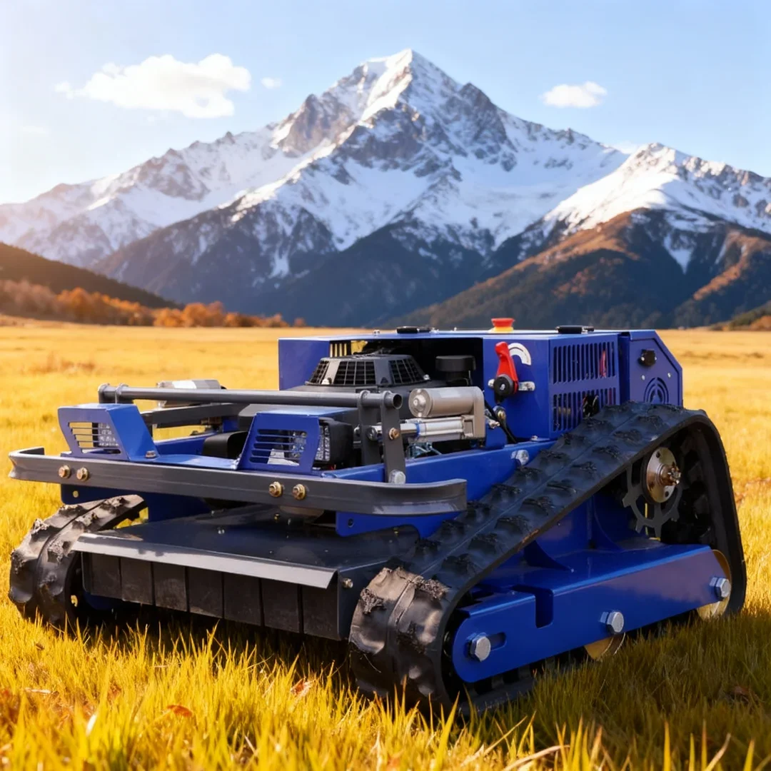 

Customized River Embankment Wasteland Lawn Mower - Crawler Remote Control Orchard Weeding Mowing Robot