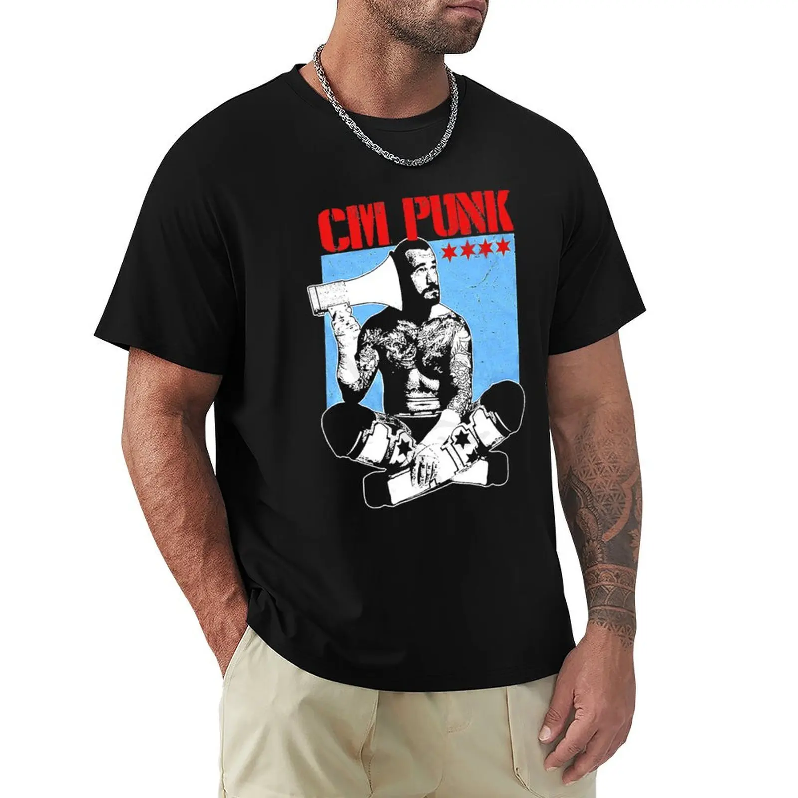 

Cm.Punk . T-Shirt Soft Basic Cotton Short Sleeve Tee