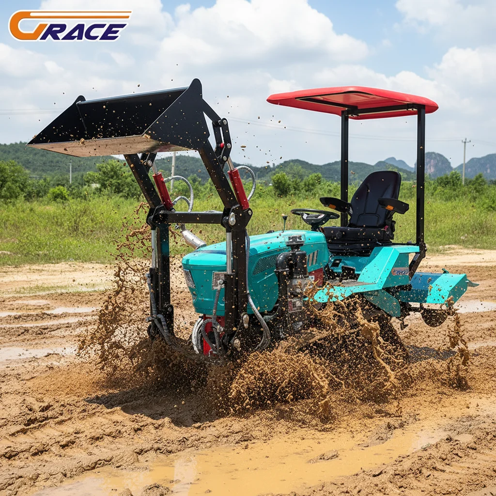 

Customize 35HP Agricultural Track Tractor Waterproof EPA Mini Crawler Tractor Farm Equipment Fast Shipping