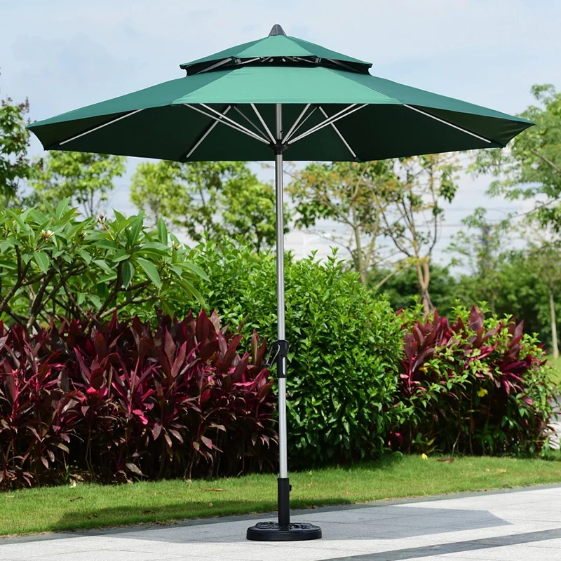 Balcony umbrella guard box middle column outdoor courtyard cafe milk tea shop outdoor shading