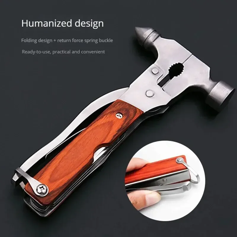 

Outdoor Conical Hammer Portable Multifunctional Combination Tools Car Safety Hammer Field Survival Equipment