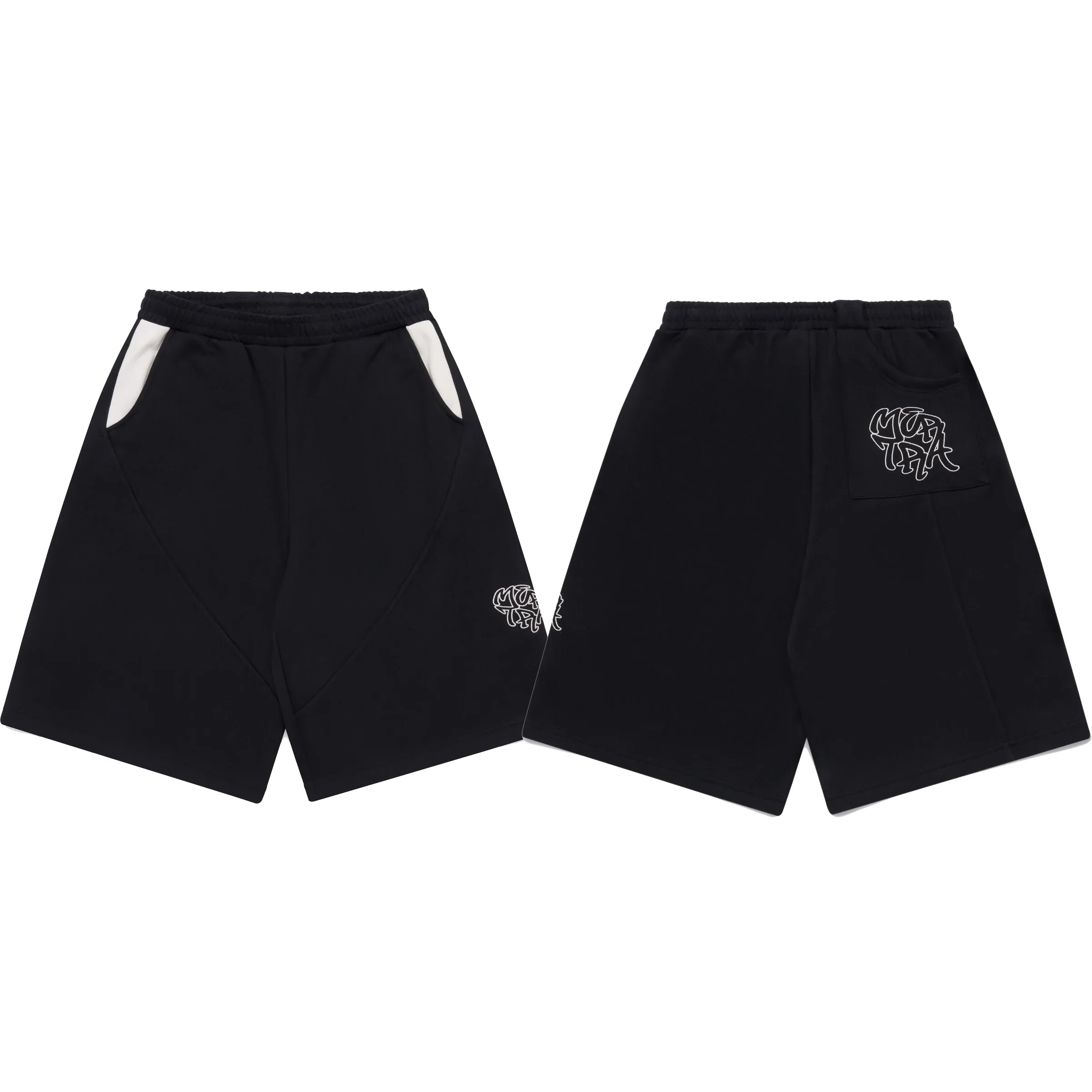 Y2k الأمريكية الرجعية المطرزة نمط الهيب هوب سراويل تقليدية فضفاضة الرجال والنساء الصيف الشارع الشهير تقسم السراويل المتضخم #3