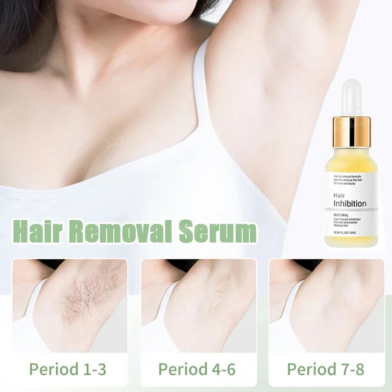 Olio per la depilazione Potente crema epilatore Aree intime Salute Indolore Rimozione dei capelli Inibitore della crescita per donna Uomo Cura del corpo