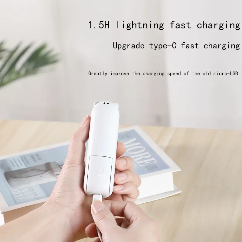 ポータブルミニハンドヘルドファン小型ポケットファンUSB充電式バッテリーファン折りたたみ冷却ハンドファンミニUSBファンパワーバンク付き