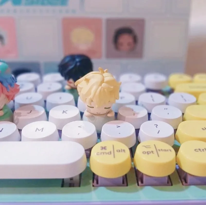 

Alien Stage Baby Series Mechanical Keycaps Blind Box Anime Cute Cartoon Keyboard Decor Collectible Keycap for Gamers