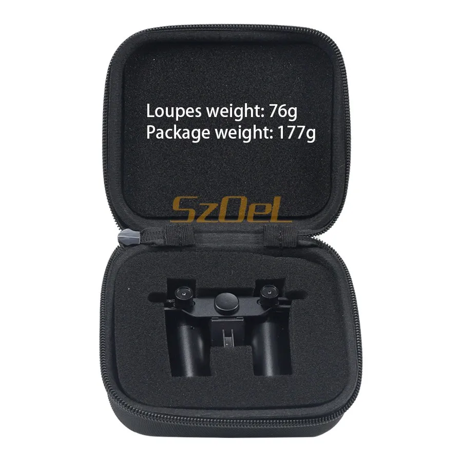 Dental Loupes with Clear Imaging and Pupillary Distance Adjustment, Only with Our Dual Light Series, Available in 4.0X/5.0X/6.0X