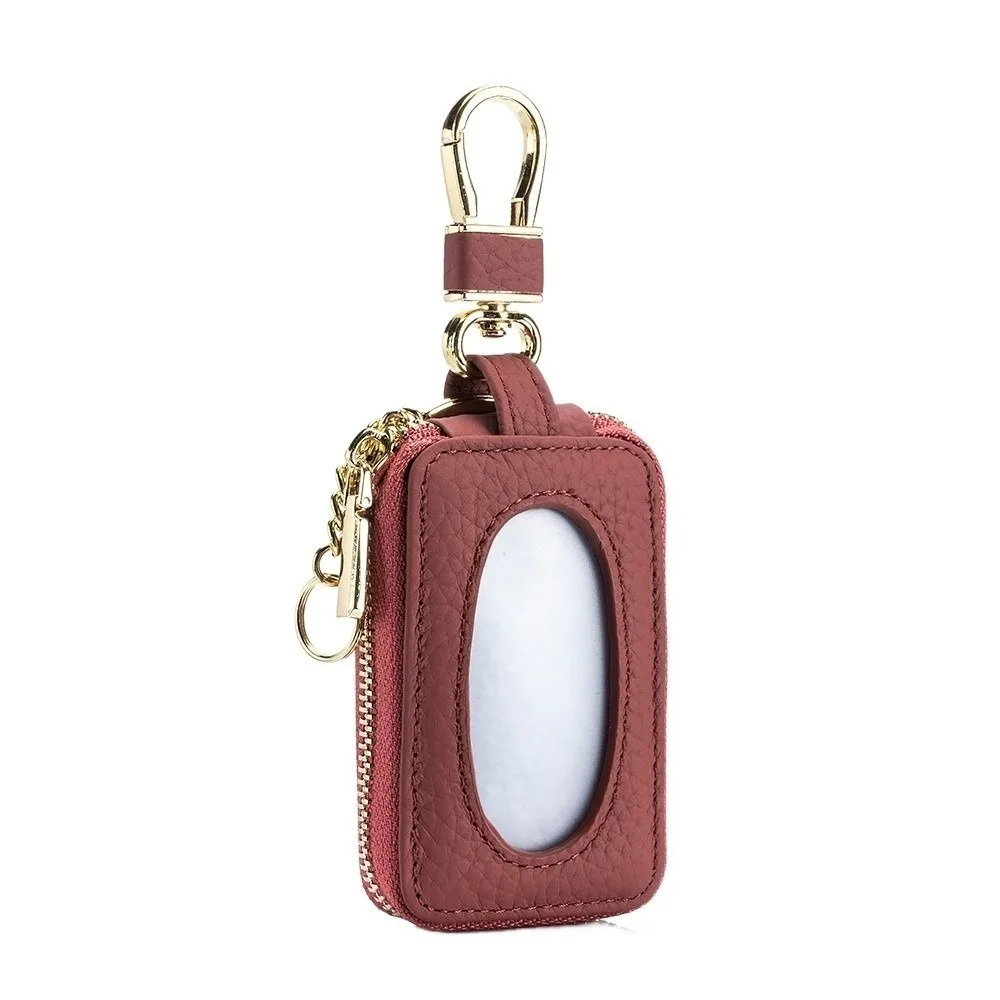 Fashion Universal Car Key Bag Genuine Leather Multifunctional Key Case Large Capacity Mini Storage Bag Keychain Holder Home