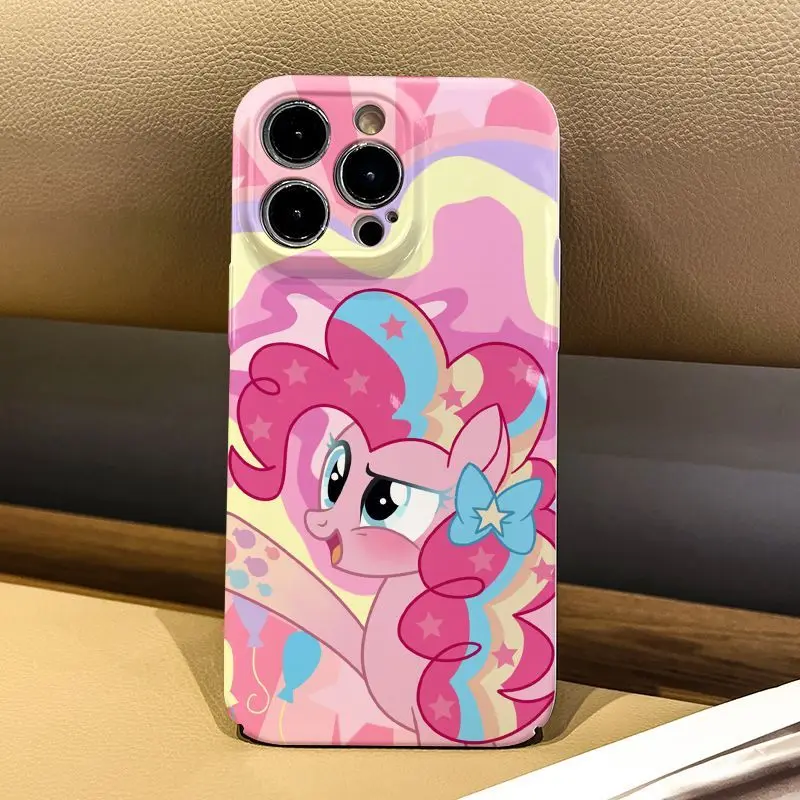 Kawaii My Little Pony Phone Case Pinkie Pie Iphone15/14/13/12/11 Pro Max Anime Phone Protective Case Hard Shell Accessories Gift