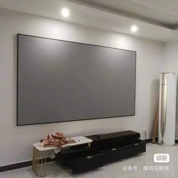 120inch ALR PVC Gray Crystal High Gain Fixed Frame Clr Screen For 4k Long Throw Projector