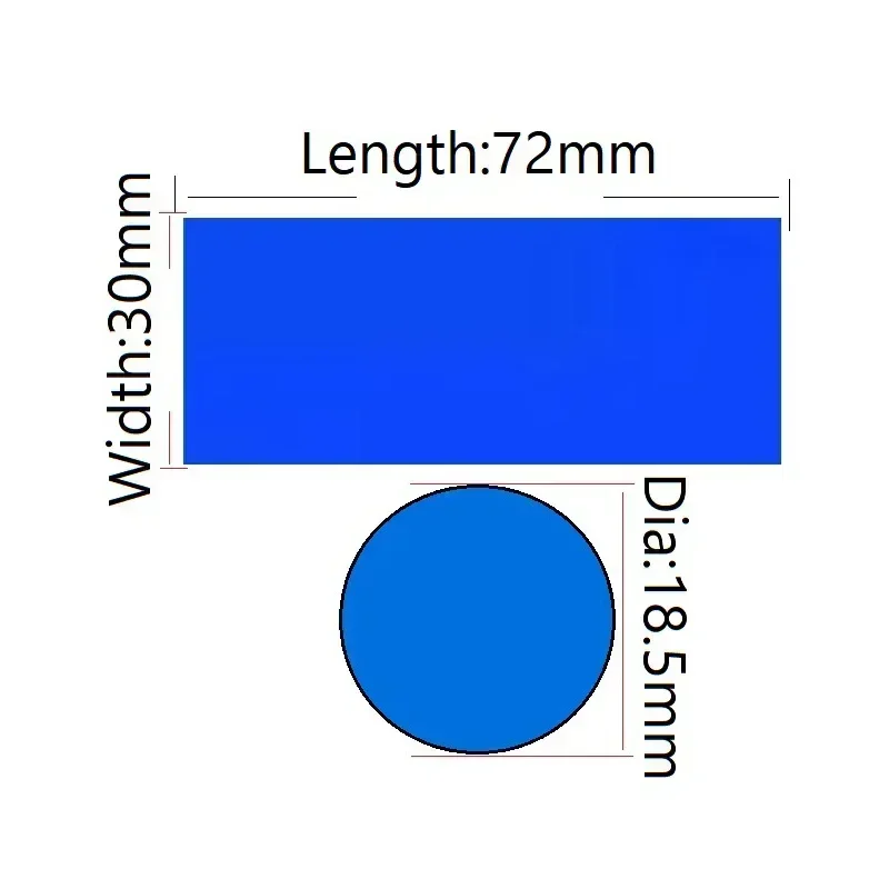 18650 Pellicola per batteria Tubo termoretraibile in PVC Tubo termoretraibile pretagliato Proteggi la copertura del tubo per avvolgere le batterie 20/250 pezzi