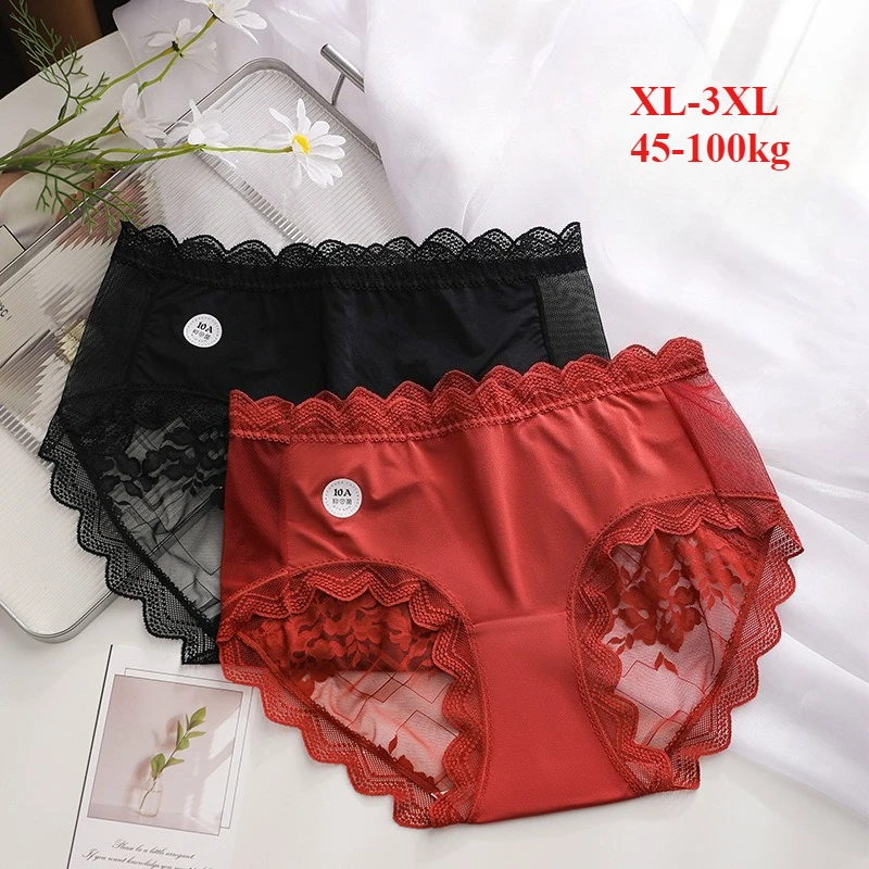 

Сексуальные кружевные трусики для женщин, дышащие легкие трусы со средней талией, нижнее белье с цветочными краями, дышащие удобные летние трусы