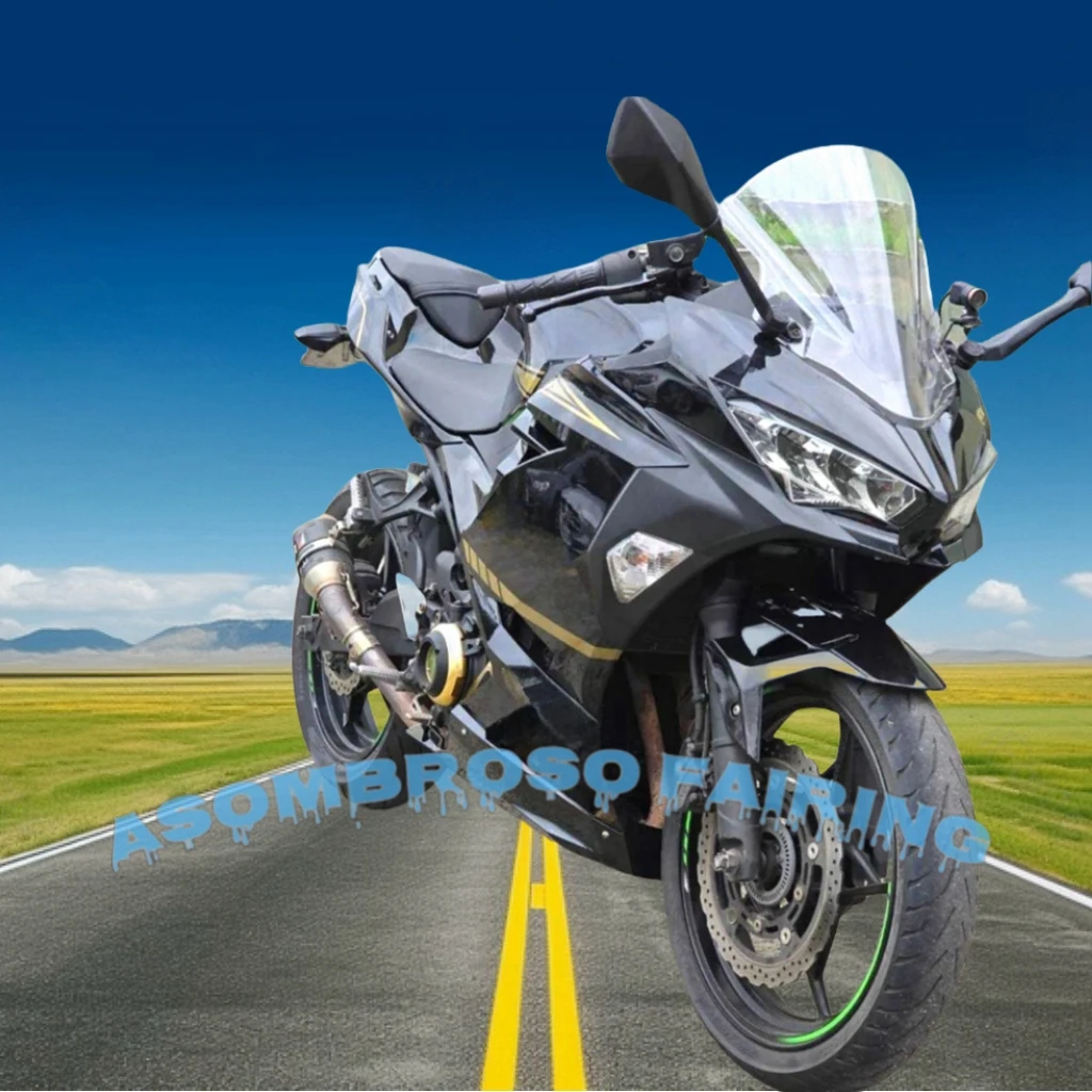 Custom Motorcycle Fairing for NINJA 400 NINJA400 EX400 2018-2019 2020 2021 23 24 100% Fit Injection Road Racing Aftermarket Set image 3