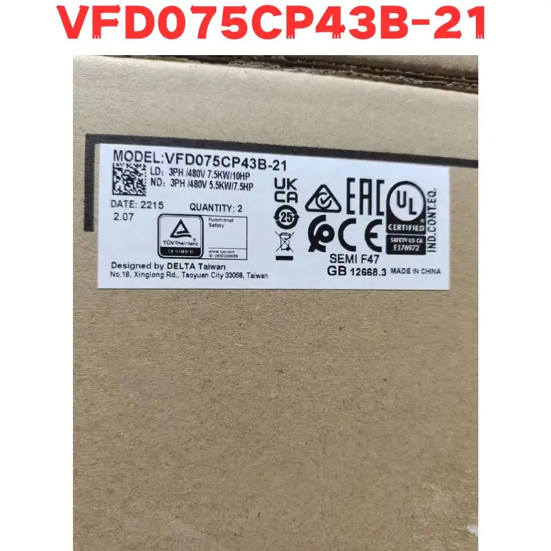 New Original VFD075CP43B-21 VFD075CP43B 21 Inverter 7.5KW