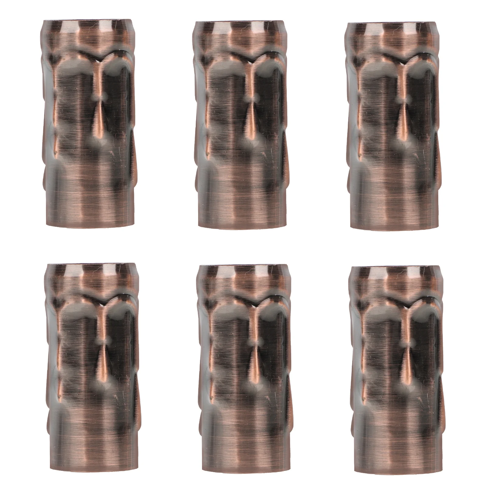

6pcs Tear Pattern Socket Cover Sturdy Iron DIY Lighting Lamp Parts Accessories Ch Components Heat Resistance