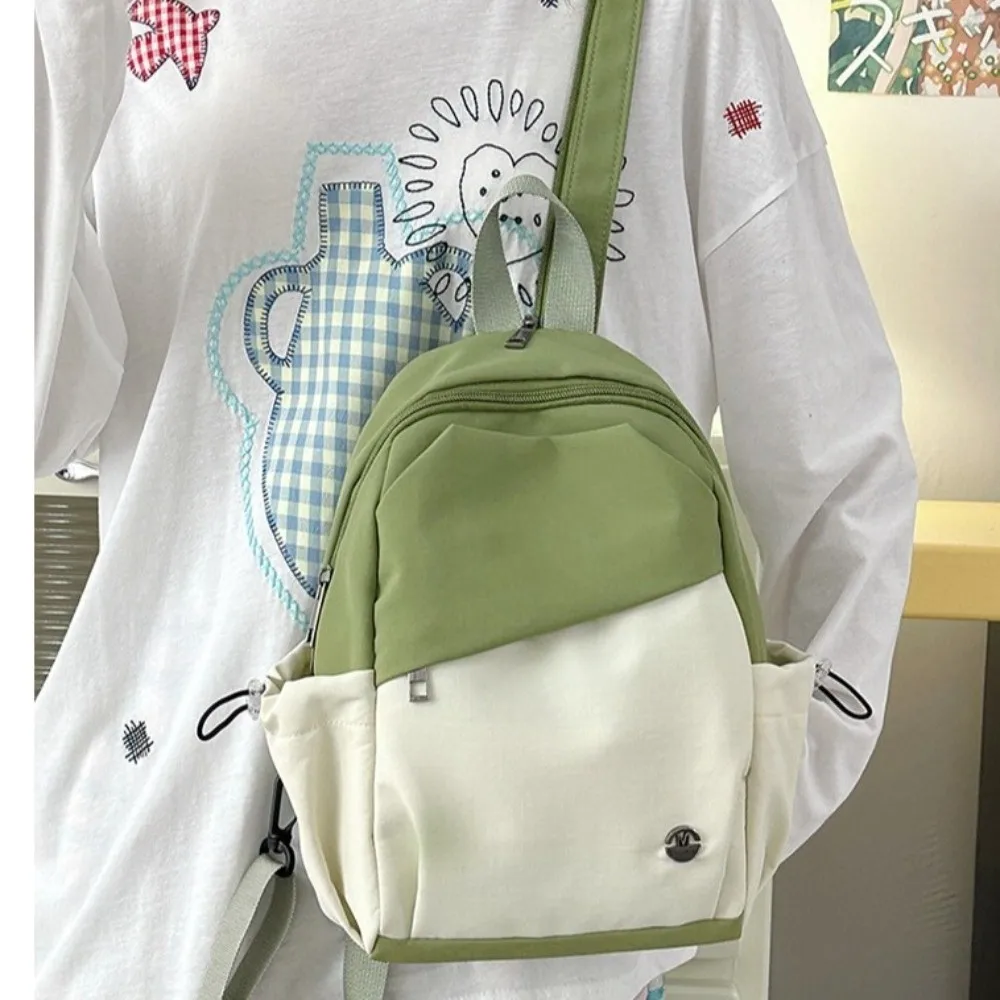 Causal Korean style Women Backpack Lightweight Nylon Student Schoolbag High Capacity Nylon Shoulder Bag Outdoor