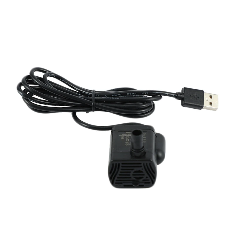 Ultra-Quiet Mini Brushless Usb Water Pump 5V 70Cm Submersible Fountain Aquarium Circulating