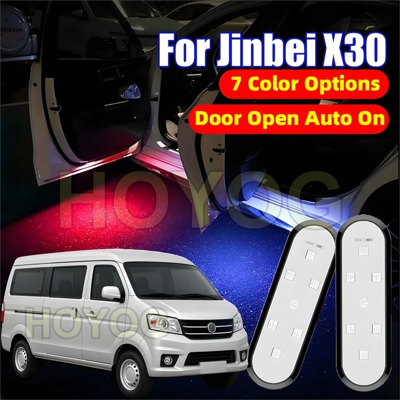 Fit for Jinbei X30 2013-2026 Wireless Car Door Warning Light with a Magnetic Sensor and Easy Stick-On Installation