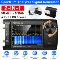 Portable Spectrum Analyzer 2-in-1 Signal Generator 4.0 Inch Frequency Analyzer 100kHz To 5.3GHz 5000mAh Battery with 32GB Card