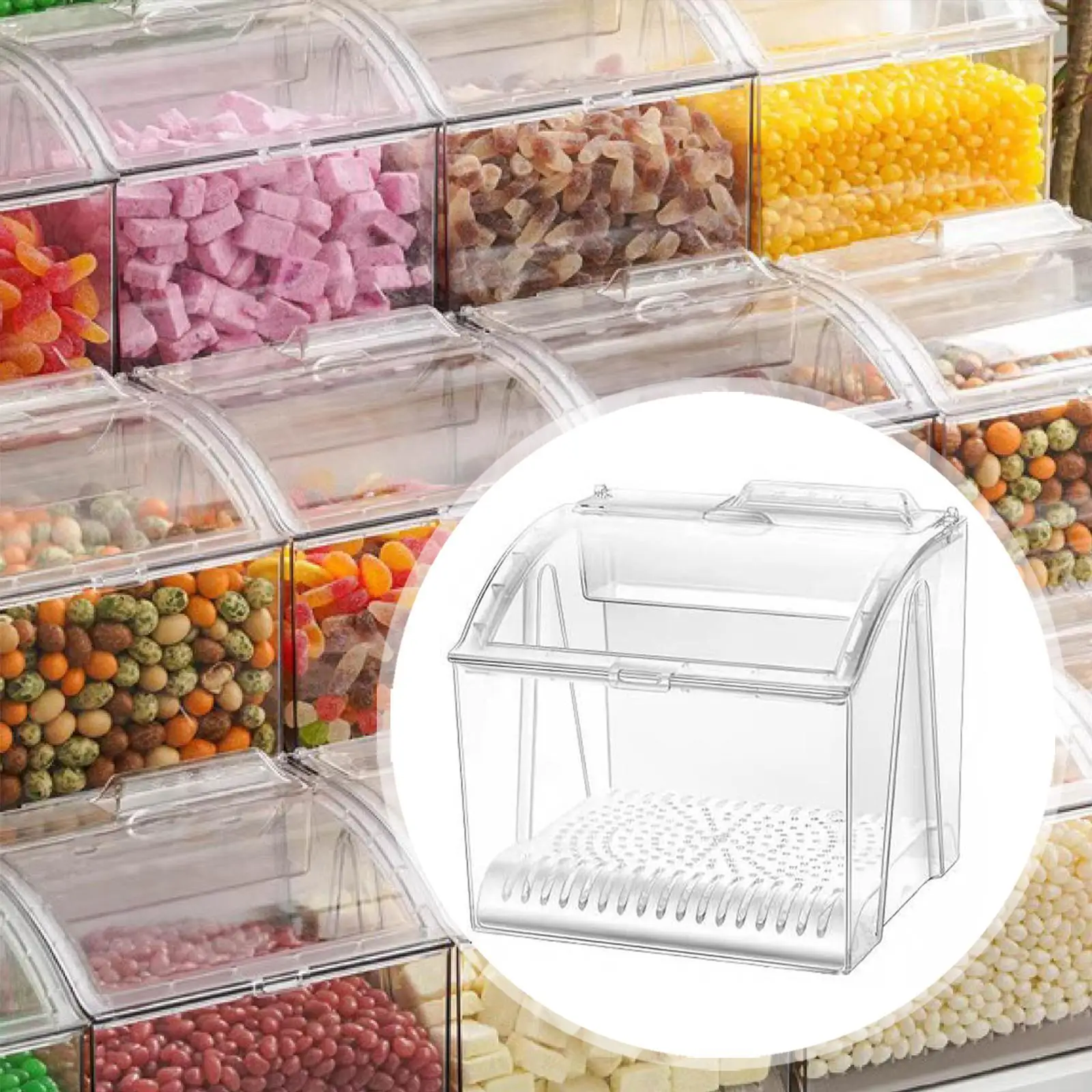 

Контейнер для хлеба с открытым фронтом и крышкой, органайзер для закусок, коробка для еды, контейнер для конфет для кухни, пекарен, кондитерских, магазинов сладостей