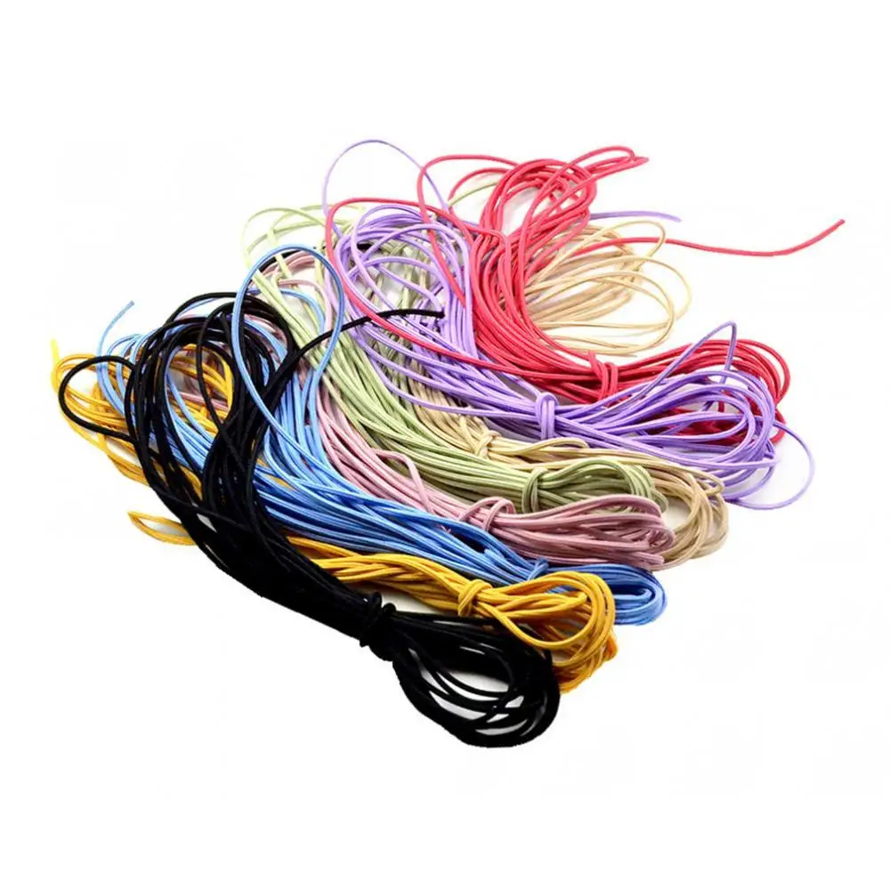 Multicolor Elastic Hair Tie Rope 8 Piece Ponytail Holder Soft Rubber Band for Woman Wedding Hairstyles