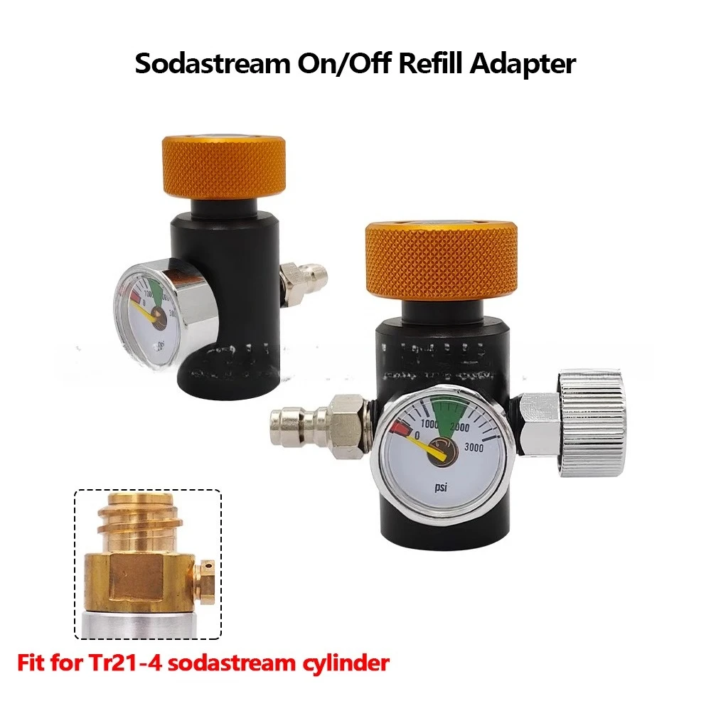 Sparkling water machine soda cylinder quick inflation connector TR21-4 thread