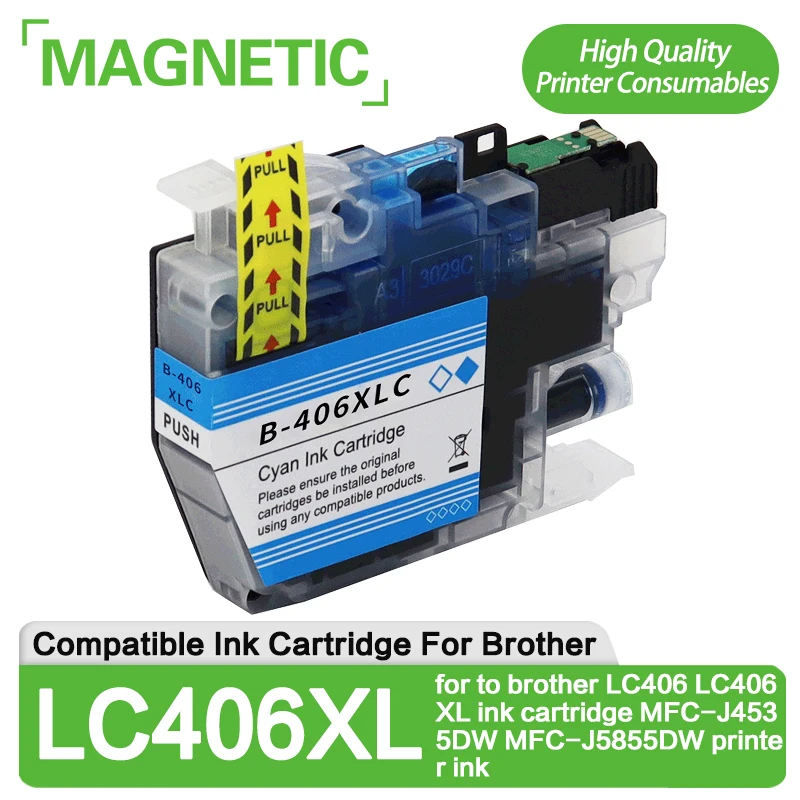 

NEW 1Set Cartridge Compatible for to brother LC406 LC406XL ink cartridge MFC-J4535DW MFC-J5855DW printer ink