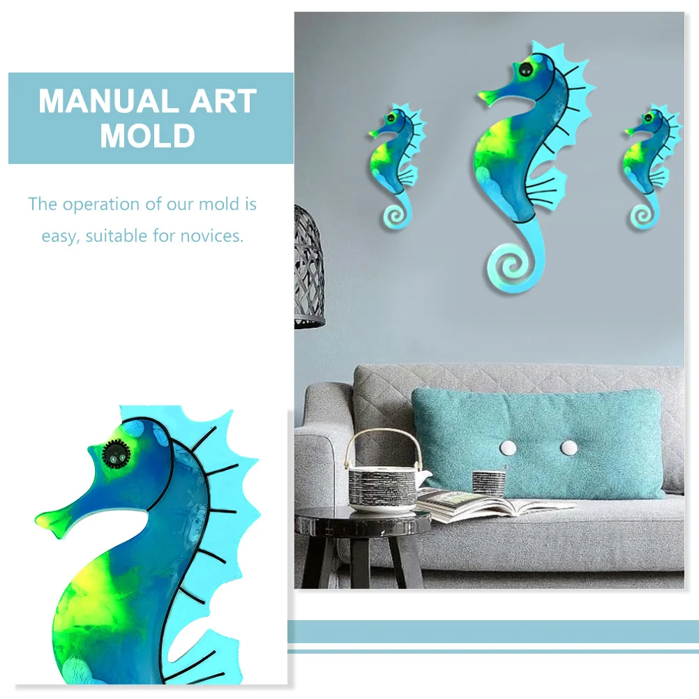 

Seahorse Wall Decoration Casting Life Mold Silicon Molds Epoxy Cute Moulds Home Animal Silocone