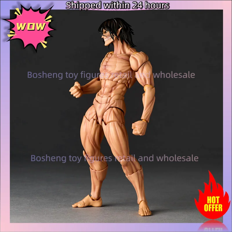 الأصلي Kaiyodo Revoltech مذهلة ياماغوتشي هجوم على تيتان إرين جايجر في المخزون أنيمي عمل جمع أرقام نموذج اللعب