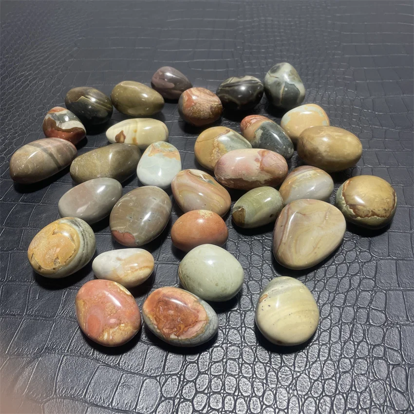 

30pcs Ocean jasper quartz crystal palm stones and minerals reiki healing tumble stone