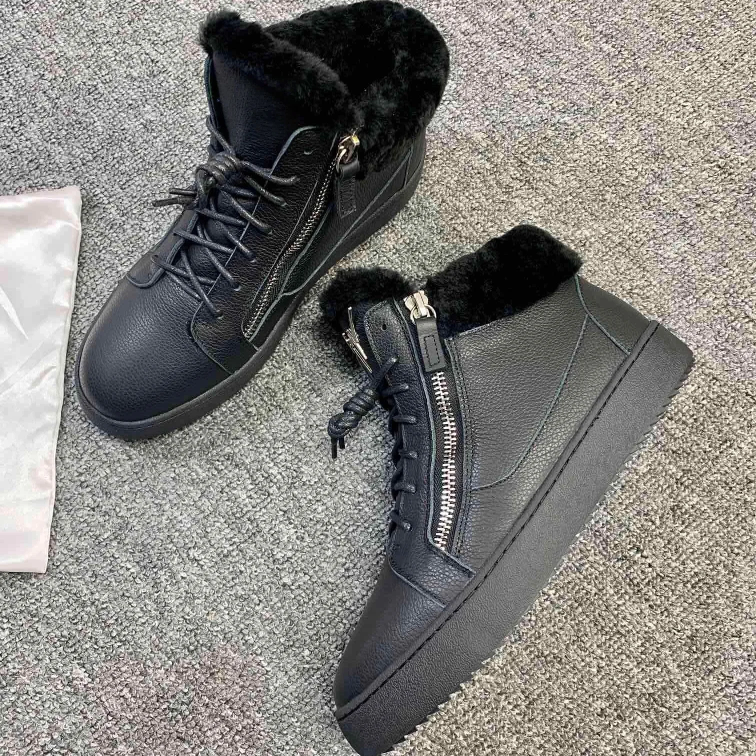 

Top Quality Casual Sneakers for Men Brand Designer Women High-top Tennis shoes 35-48 Luxury Genuine Leather GZ Sports shoes 0123