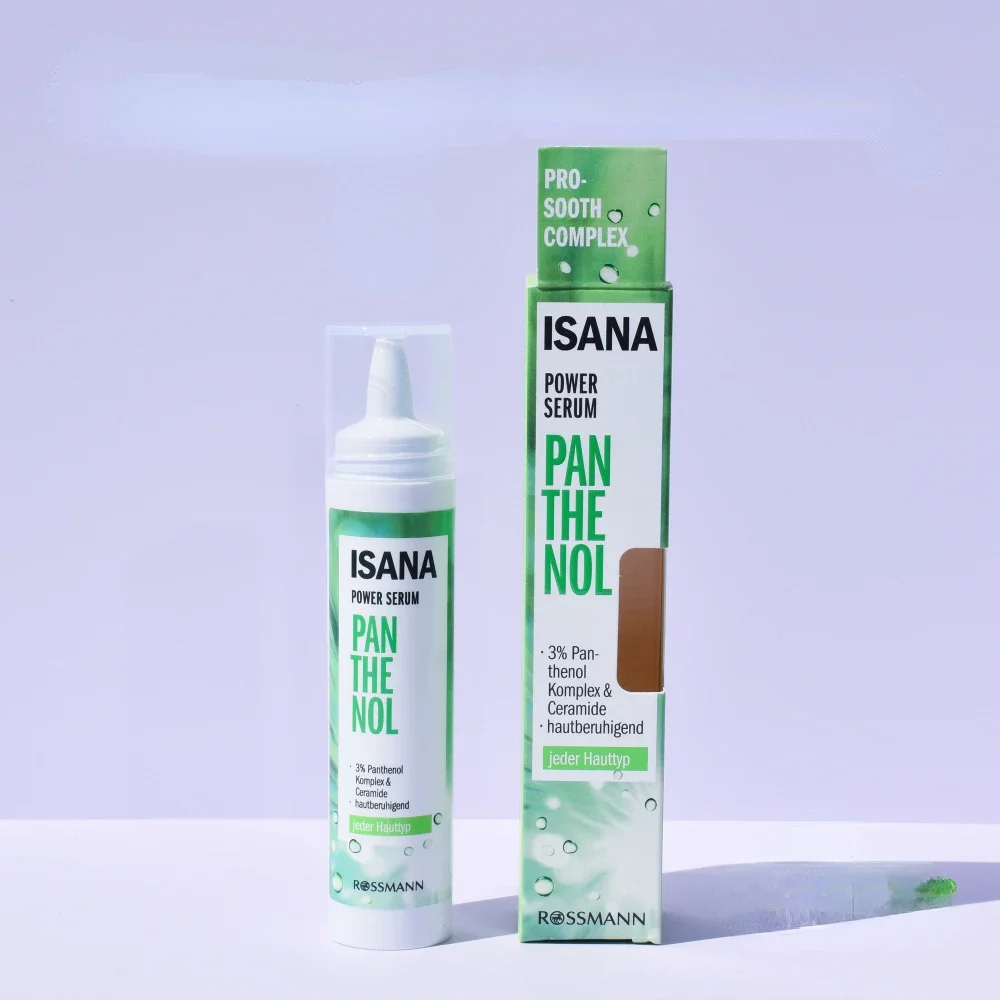 Germany Isana Power Serum 30ml Patchouli Phenol Niacinamide Repairing Anti-wrinkle Moisturizing Hydration Skin Whitening Care