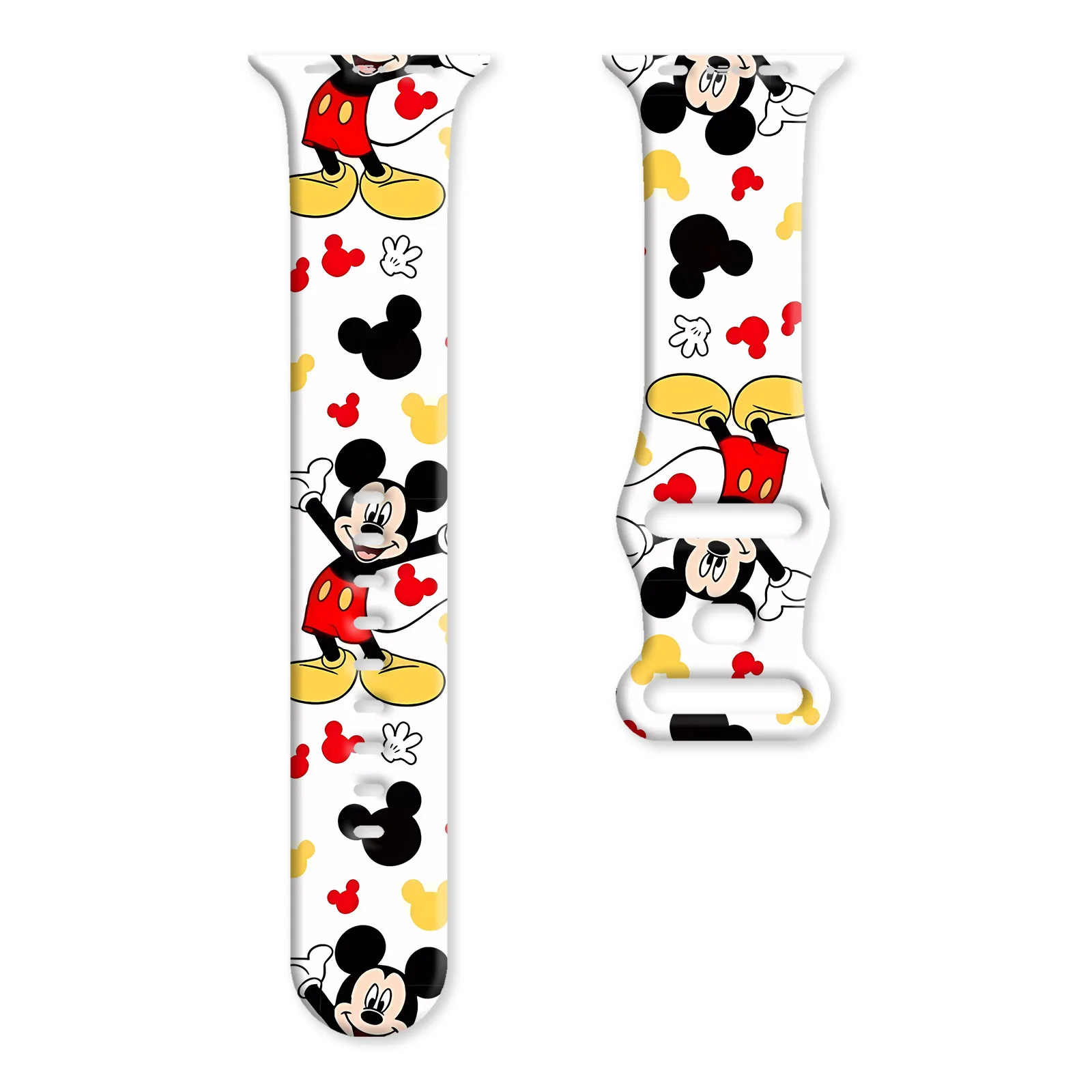 

Disney Mich Stitch Bear Strap for Apple Watch 11 10 9 8 7 SE Silicone Band Replaceable Watchband for iWatch 46mm 44mm 42mm 41mm