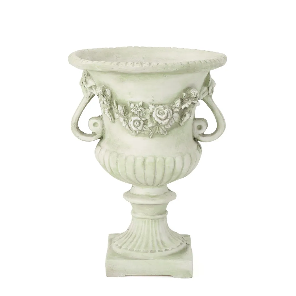 BUENA VISTA Classical Garden Urn Planter Vintage MGO Decorative Flower Pot Indoor Outdoor Plant Container for Yard Patio Home