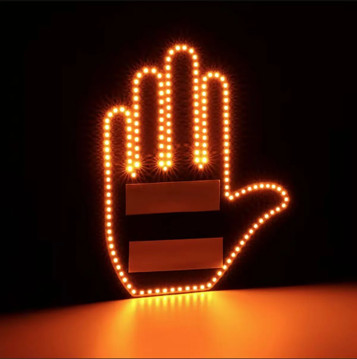 Finger Gesture Light, Funny Led Hand Sign with Remote, Glowgesture for Car Truck - Ideal Gifted Car Accessories, Truck Accessories (FGL-240Z)