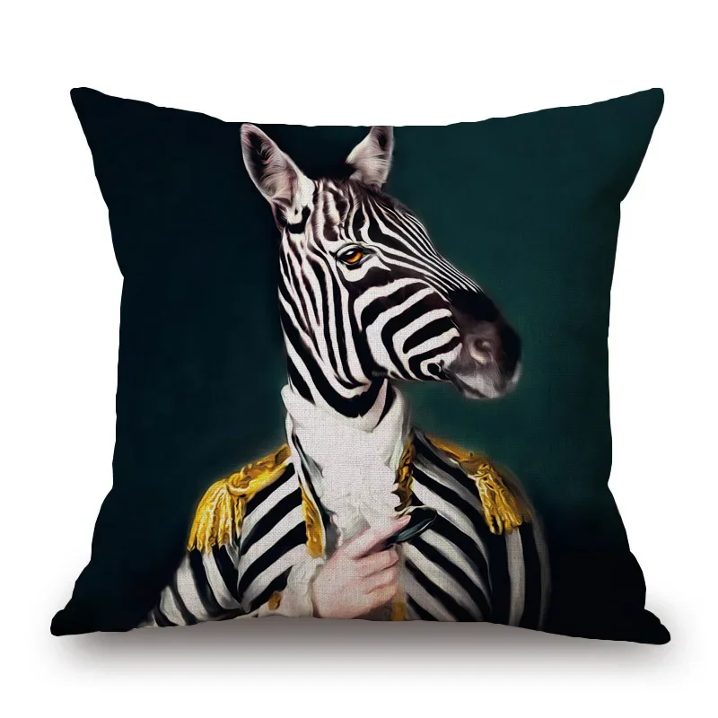 Nordic Fashion Animal Cartoon Printing Cushion Cover Sofa Decoration Pillowcase Bedroom pillow cases throw pillow covers40x40cm