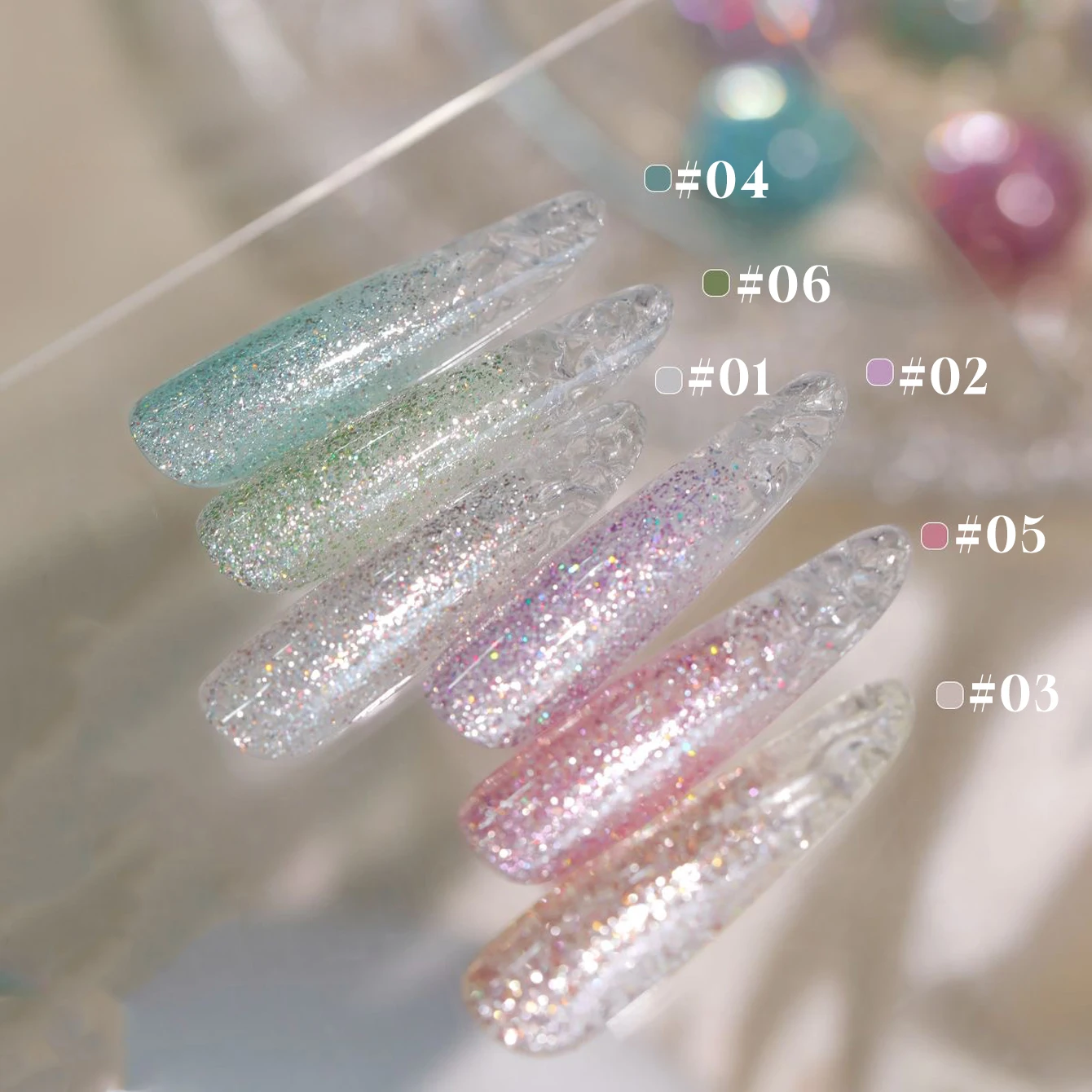12ML 1PCS Crumble ชิ้น Starlight Super Flash Glitter เจลเล็บฤดูร้อนเล็บ Beach Essentials อุปกรณ์เล็บ