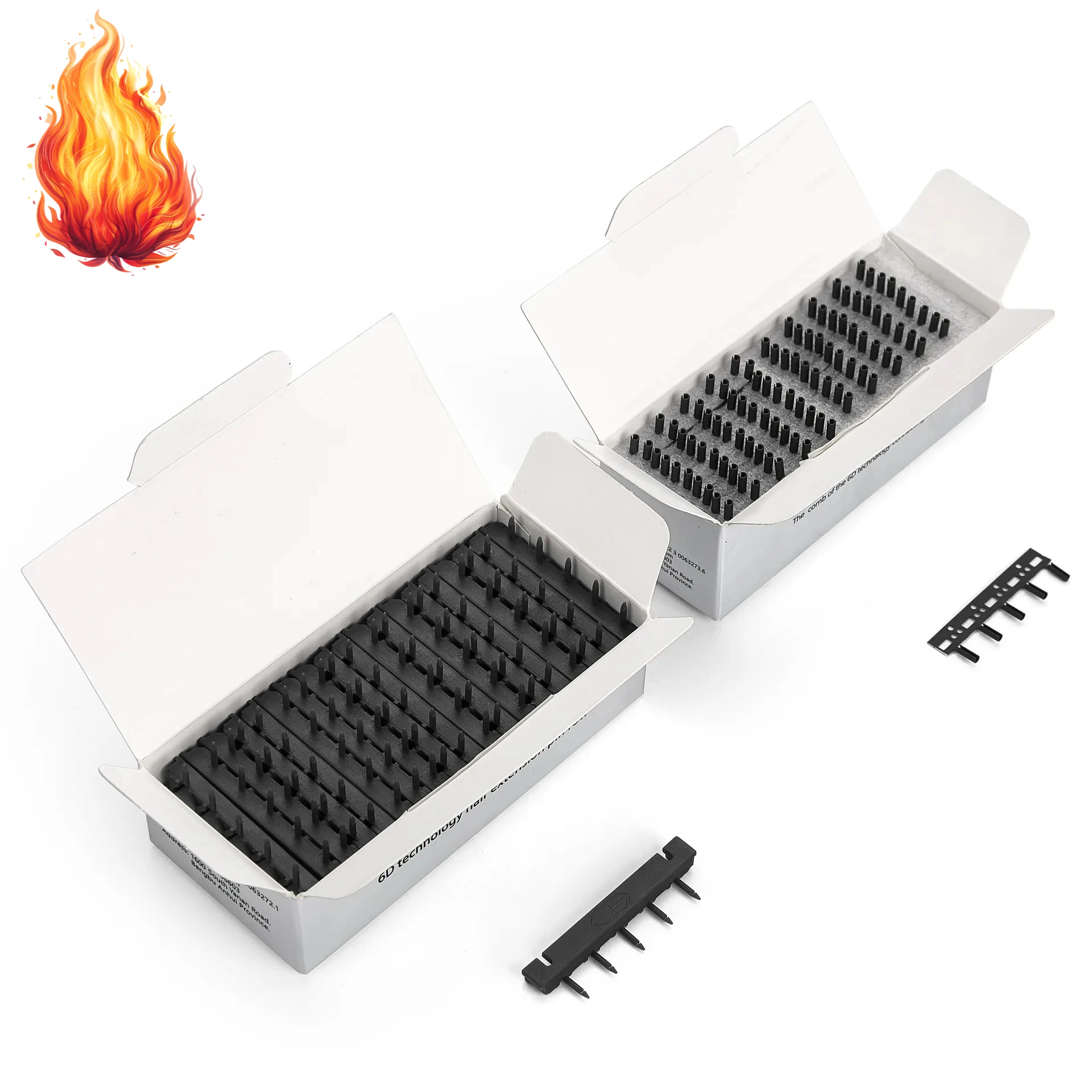 6D Genuine Third-generation Skin Interface Set, Skin Interface, Needle Row, Buckle Row, Hair Extension Accessories