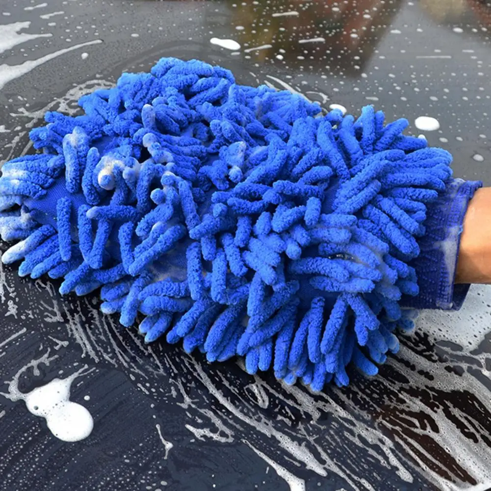 20*14cm Autowashandschoen Niet-pluizend Zeer absorberend Hoge dichtheid Vuilverwijdering Niet-schuurmiddel Machinewasbaar Autopoetsmiddel Veeg