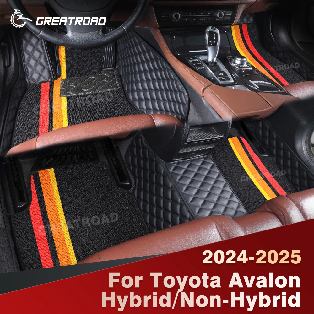 

Для Toyota Avalon Hybrid/Non-Hybrid 2024-2025 двухслойные автомобильные коврики на заказ автомобильный ковер чехол аксессуары для интерьера