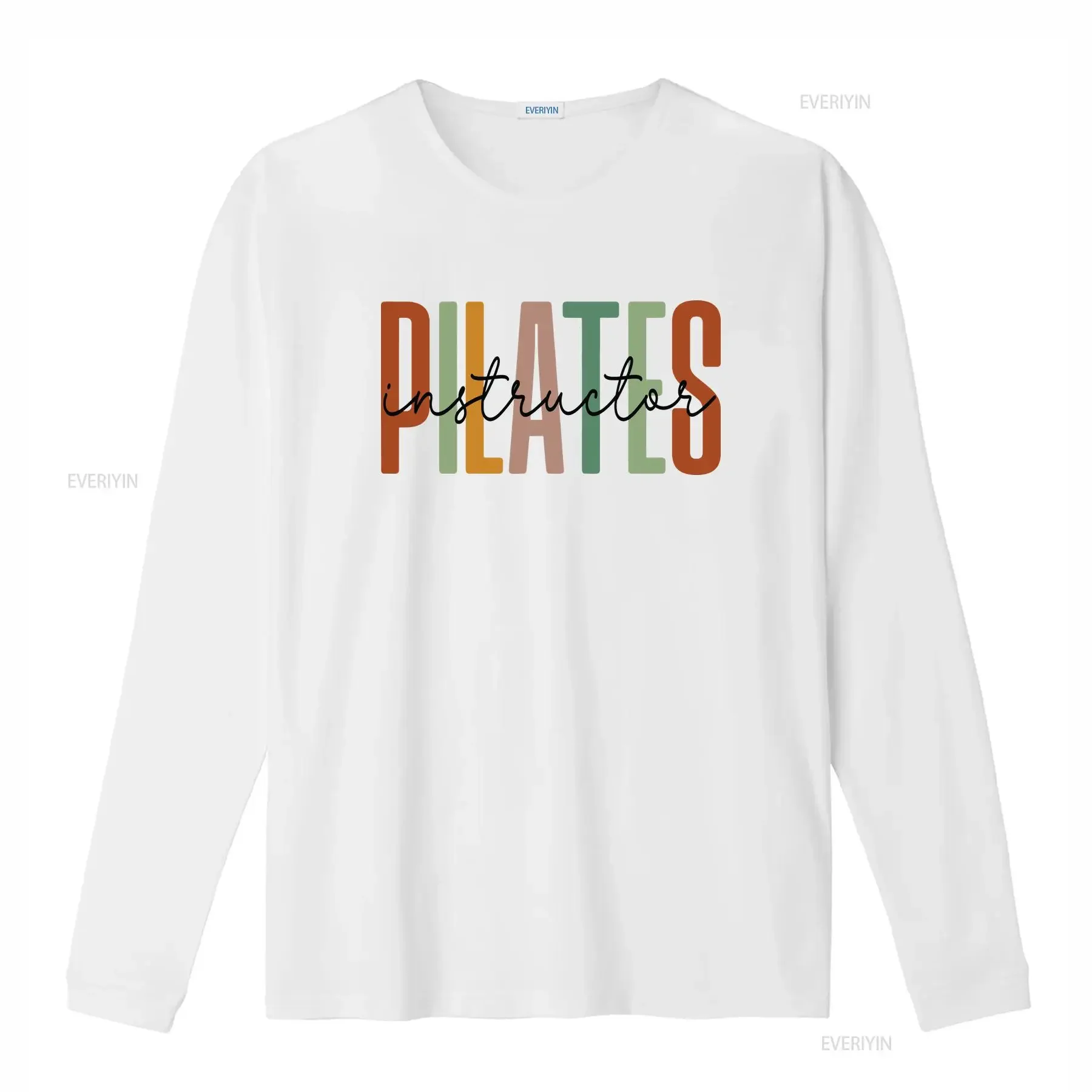 Pilates Instructor T Shirt for Teacher Woman Gym Mom WorkouT vintage Washed Stylish fashion Casual Breathable Versatile Unisex