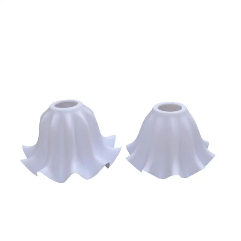 DIY E27 Plastic Bell Orchid Lampshade Replacement for Wall Night Tavern Chandelier - 1Pcs Hanging Lamp Furnishing Table Parts