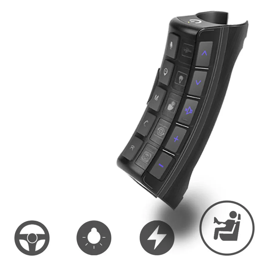 

Пульты дистанционного управления для автомобиля, кнопки на руле, Bluetooth-пульт, универсальный для 2-диновых автомобильных Android-радиоприемников.