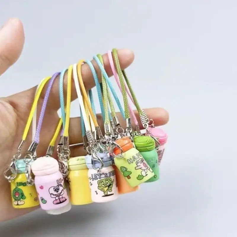 10 Stück Wachsseil-Lanyards 2mm 16cm Doppelkarabinerhaken für Selbstgemachte Modellpuppen-Anhänger Bastelzubehör – Detail 5
