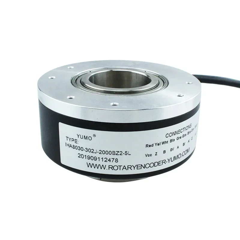 YUMO Encoder  IHA8030-302J-2000BZ2-5L Hollow Shaft Incremental Rotary Encoder