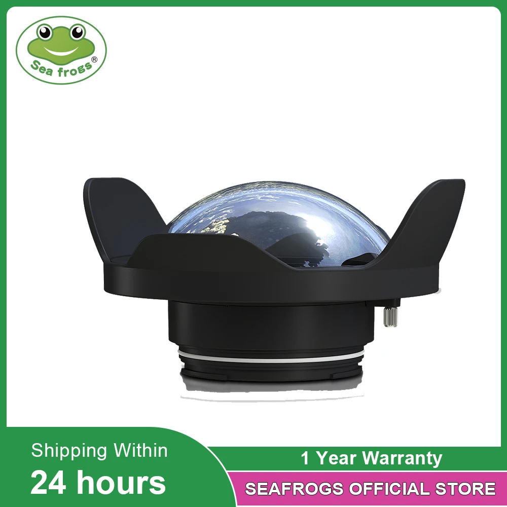 Seafrogs 6 inch Dry Dome Port for Meikon & SeaFrogs DSLR Housings V.1 40M 130FT Compatible for Canon EOS 750D 760D 80D