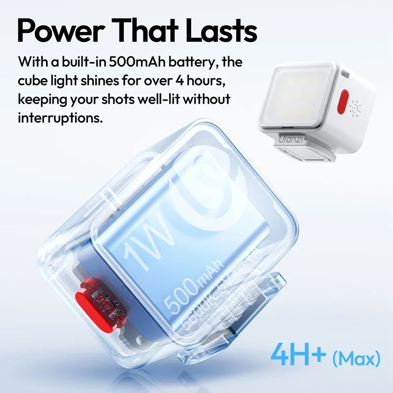 الأصلي Ulanzi DG01 مصباح صغير مصباح يدوي صغير DJI Pocket 3 عمل كاميرا التمهيد البارد ضوء فلاش تصميم مريحة الحذاء البارد